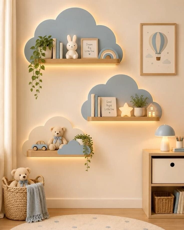 Cloud display shelf — new HiVibes portfolio design reference