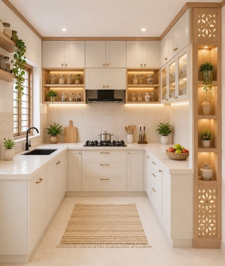 White practical kitchen — new HiVibes portfolio design reference