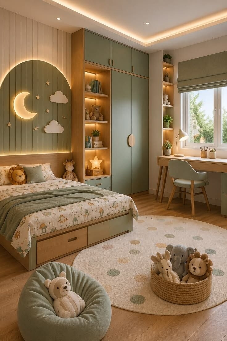 Moonlit bedroom suite — new HiVibes portfolio design reference