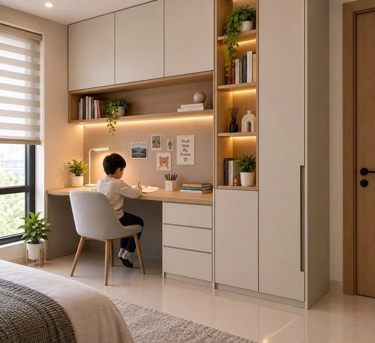 Daylight Study Corner — Study units interior design reference